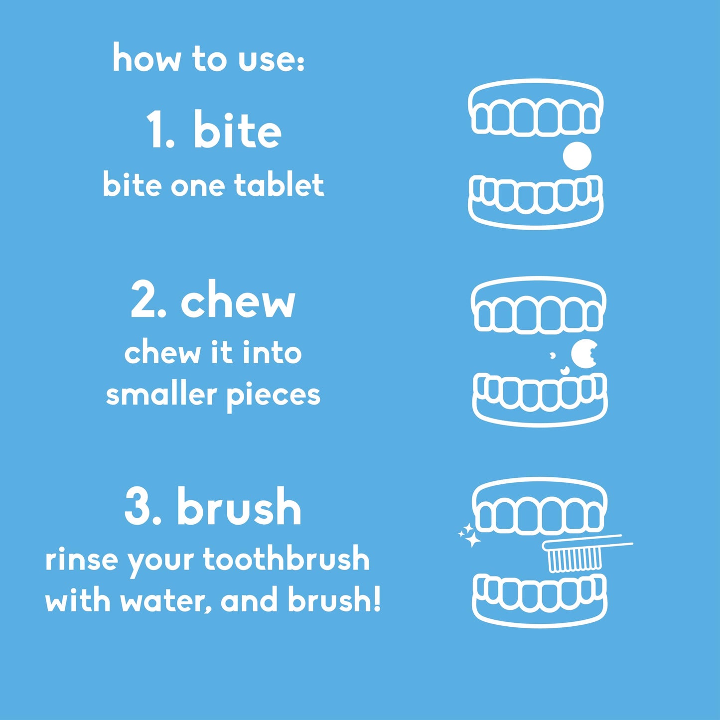 The Humble Co Fluoride-Free Chewable Toothpaste Tablets – Mint, 180 Count | Plastic-Free