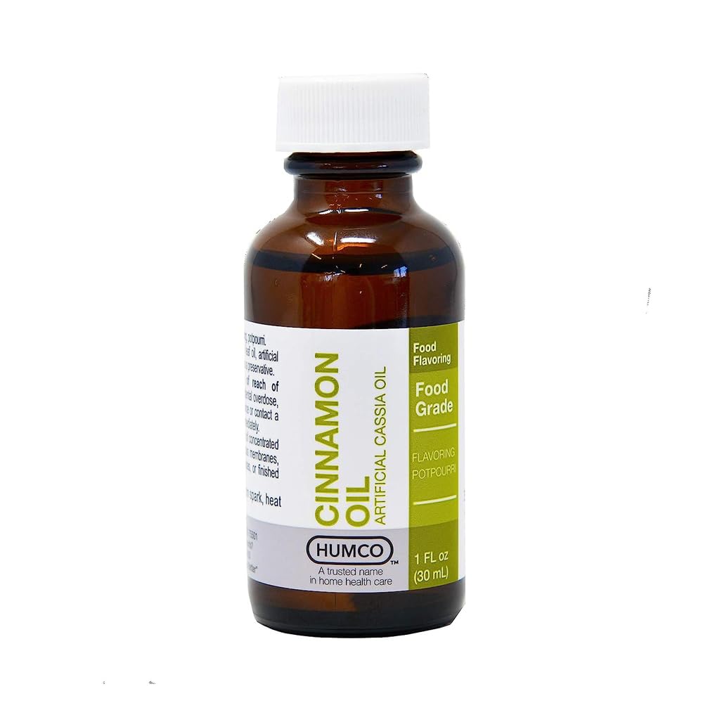 Humco HU1931 Cinnamon Oil 1oz - Food Grade | Artificial Cassia Oil