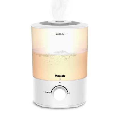 Humidifiers for Bedroom - 3.1L Top Fill Cool Mist, 360-degree Nozzle, 25W Ultrasonic