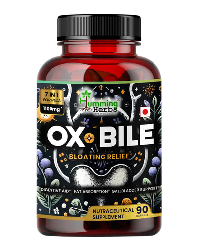 Humming Herbs Ox Bile with Digestive Enzymes & Probiotics – 90 Veg Caps