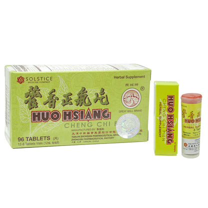 Huo Hsiang Cheng Chi Pien – Immune, Respiratory & Stomach Health (96 Tablets, 1 Box) – Solstice