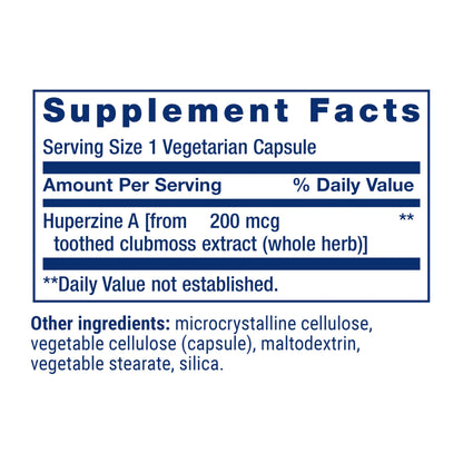 Life Extension Huperzine A – Memory & Cognitive Health, 60 Vegetarian Capsules