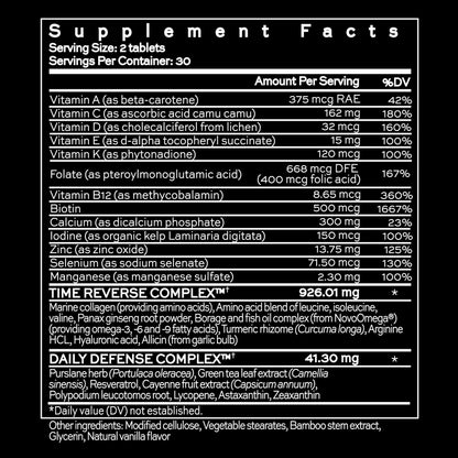 Hush & Hush TimeCapsule Multivitamin – Women’s & Men’s Clean Nutraceuticals (60 Tablets)