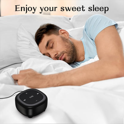 Hushing White Noise Sound Machine – 30 Sounds, 36 Volume Levels, 4 Timers, Memory