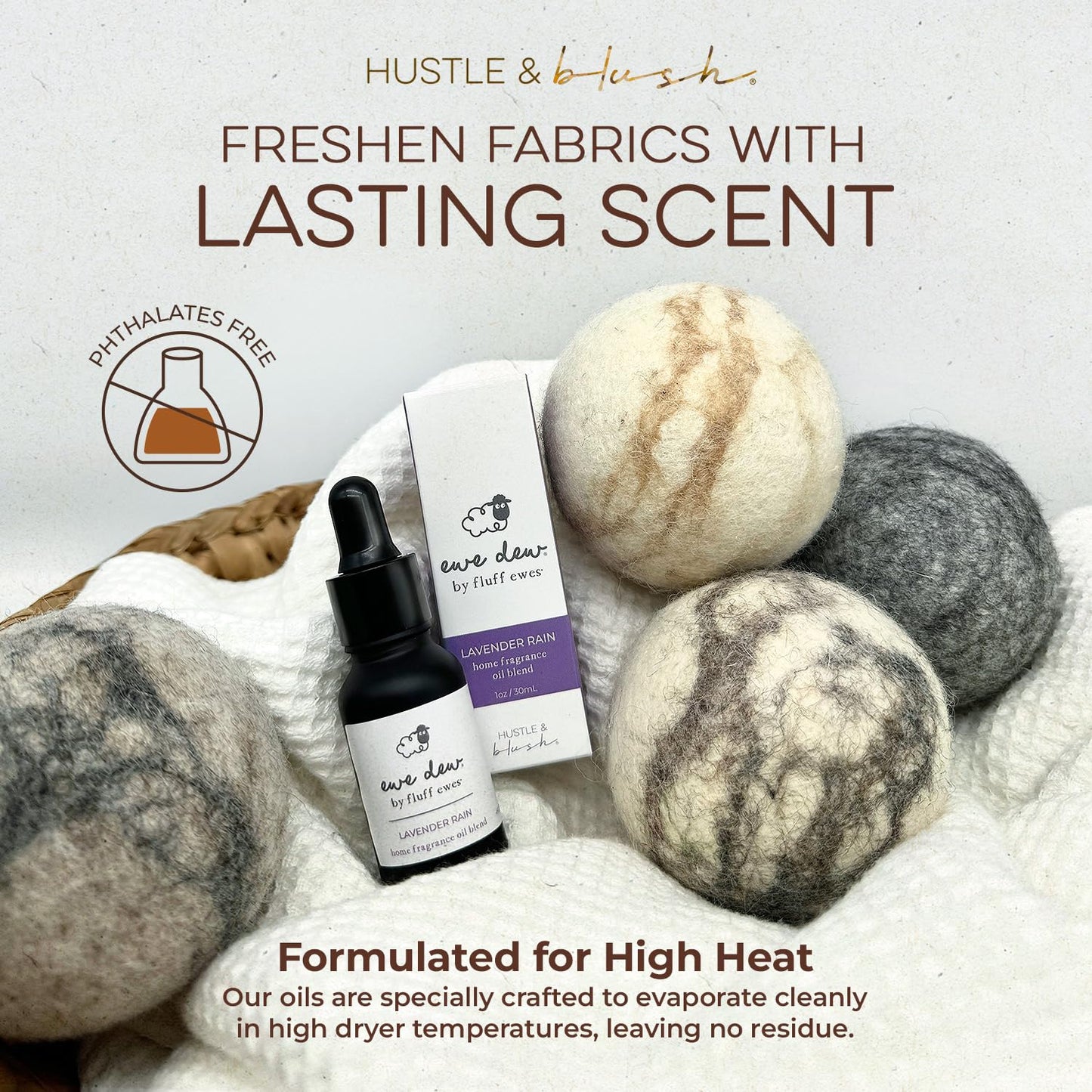 Hustle & Blush Lavender Rain Essential Oil Blend for Dryer Balls – 15ml
