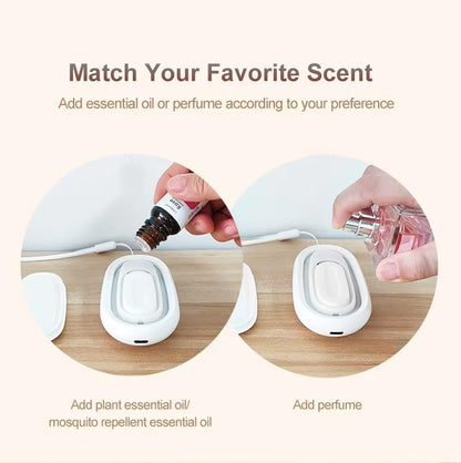 HUTIP Waterless Diffuser | Portable Mini Cordless Travel Essential Oil Diffuser