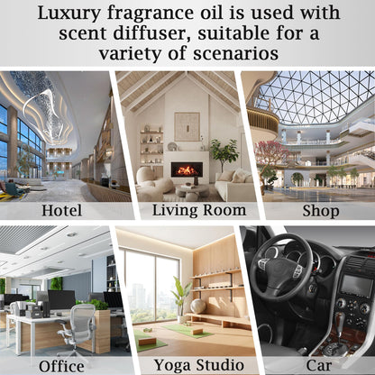Luxury Hotel Scent Dubai Diffuser Refill Kit - 20ml Nano-Enhanced Aromatherapy Oil for Large Rooms, HVAC & Cars