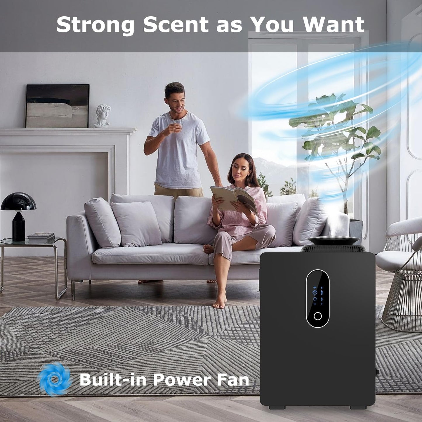 2025 Upgraded HVAC Scent Diffuser with WiFi Control — 6000 Sq Ft Coverage, 1000ml Tank