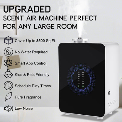 HVAC Scent Diffuser White – Covers 3,500 Sq Ft with Cold Air Diffusion