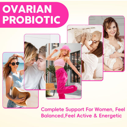 Hwuspmr Ovarian Support | Liposomal 40:1 Myo-Inositol & D-Chiro Inositol | Probiotics, CoQ10 & Herbs