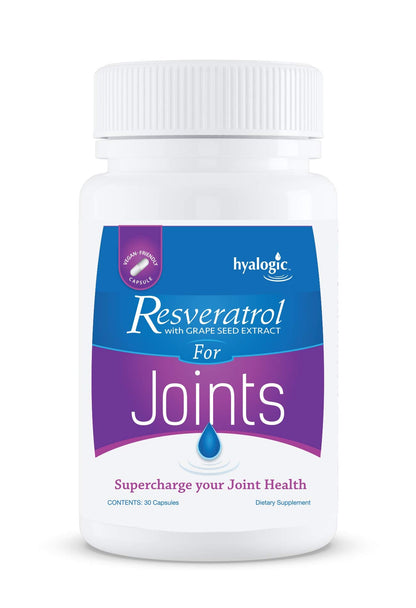 Hyalogic Resveratrol 30 Capsules – Joint Support with Grape Seed Extract