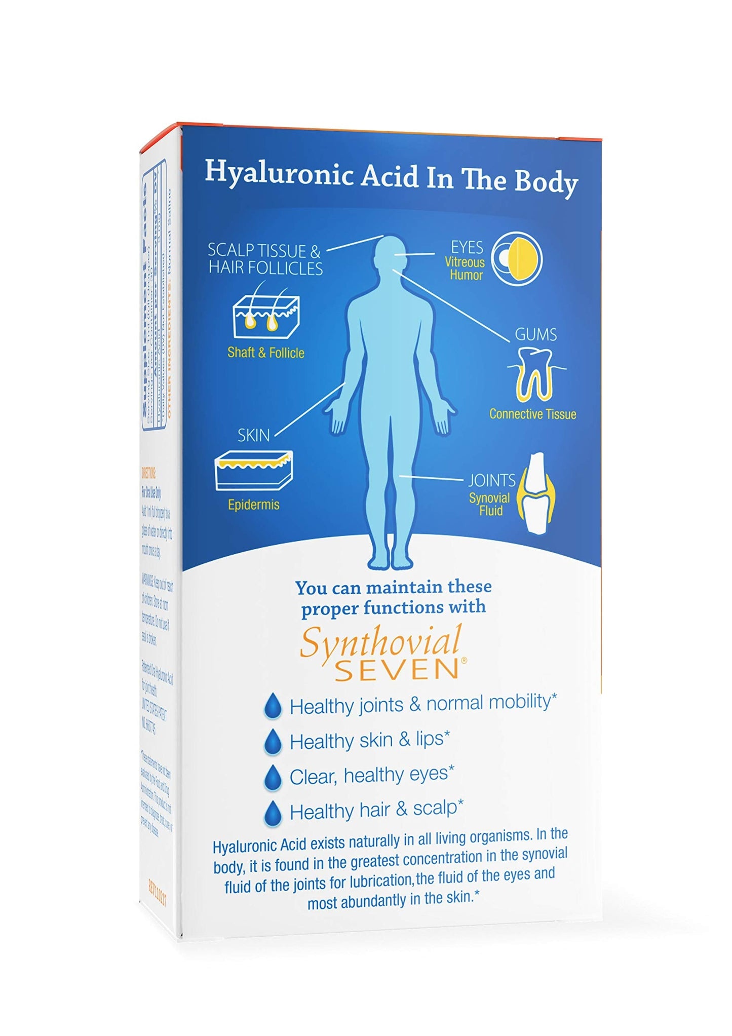Hyalogic Synthovial Seven Hyaluronic Acid Liquid – Vegan Joint Support – 1 oz