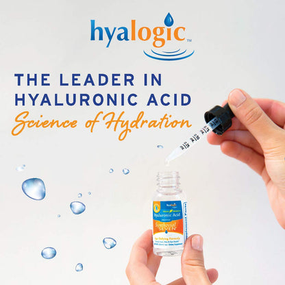 Hyalogic Synthovial Seven Liquid Hyaluronic Acid – Vegan Oral Joint & Skin Support, High Molecular Weight, 1 oz (2 Pack)