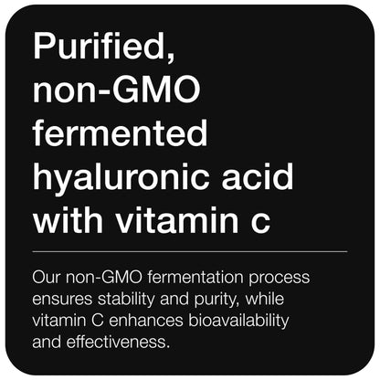 Hyaluronic Acid Supplements – Lab Tested 95% Ultra High Purity – Fermented and Bioavailable with Vitamin C – Third Party Lab Tested – 360 Capsules