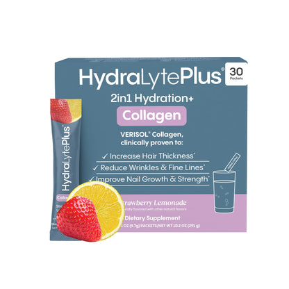 Hydralyte Verisol Collagen Packets with Electrolytes – Hydration with Vitamin C (30 Count)