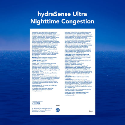 Hydrasense Eucalyptus 100ml – Natural Seawater Nasal Spray for Congestion Relief