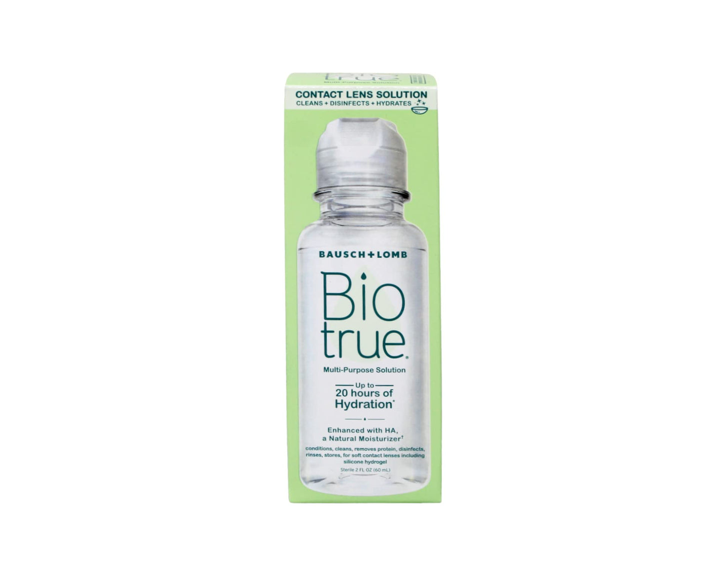 Biotrue 10 oz + 2 oz Travel Bottle Bundle with Sight Savers Case (4 Ct)