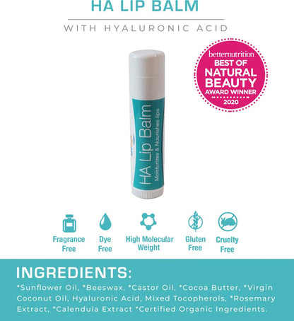 Hyalogic Liquid Synthovial Seven - 1oz Oral Hyaluronic Acid + Bonus Lip Balm HA Stick