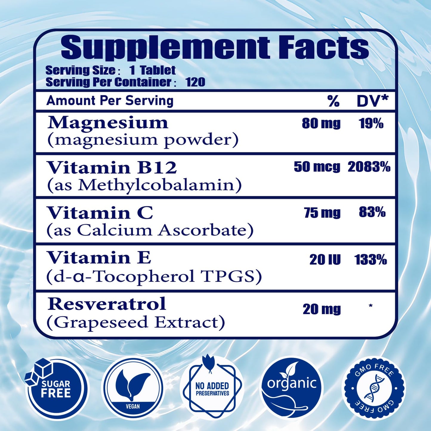 Premium Hydrogen Water Tablets – 12ppm H2 with Magnesium & Antioxidants