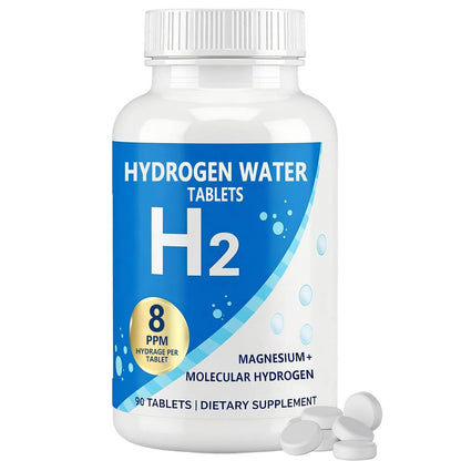 Hydrogen Water Tablets — 8 PPM Molecular Hydrogen | Energy, Hydration & Recovery (90 Tablets)