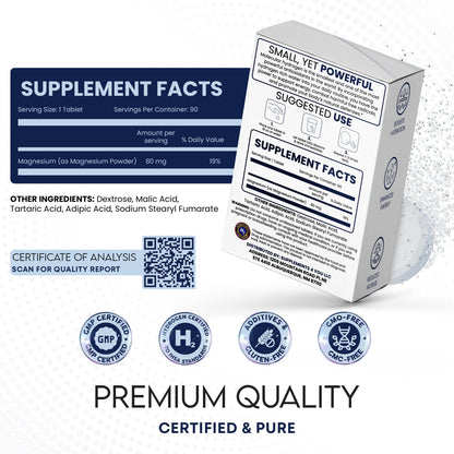 60 Count Hydrogen Water Tablets | 12 PPM Molecular Hydrogen, Antioxidant Support, Lab Tested, Unflavored