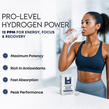 60 Count Hydrogen Water Tablets | 12 PPM Molecular Hydrogen, Antioxidant Support, Lab Tested, Unflavored