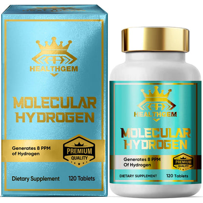 Hydrogen Water Tablets with Magnesium – H2 Molecular Hydrogen Supplements for Brain Health & Cognitive Support (120 Capsules) – Non-GMO, Vegan, Gluten Free
