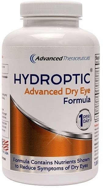 Hydroptic Advanced Dry Eye Formula – 90-Day, One-Per-Day Eye Nutrition with Astaxanthin