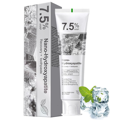 Hydroxyapatite Toothpaste - Deep Cleaning & Advanced Enamel Protection (120g) - Fluoride-Free, Gentle Mint