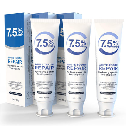 Nano Hydroxyapatite Toothpaste - Enamel Protection & Whitening (3 Pack)