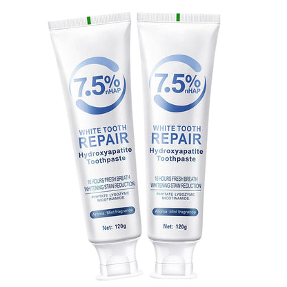 Hydroxyapatite Toothpaste – Fluoride-Free Enamel Protection for Sensitive Teeth (2×4.23oz)
