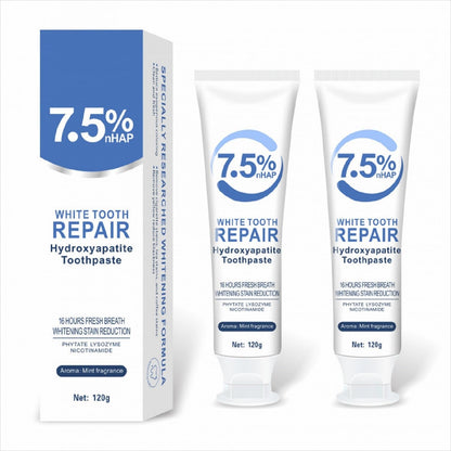 2Pcs Hydroxyapatite Toothpaste – Advanced Enamel Protection for Sensitive Teeth, 4.23 oz