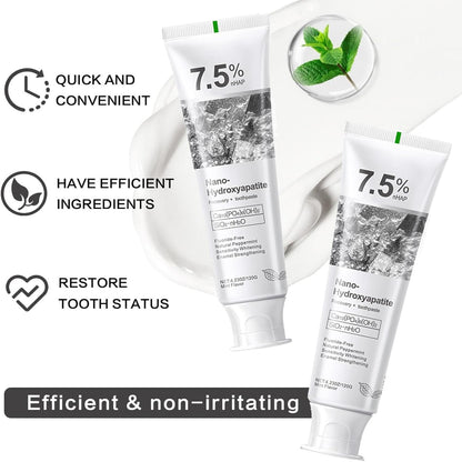 Hydroxyapatite Toothpaste - Enamel Protection, Gentle Formula (2pcs)