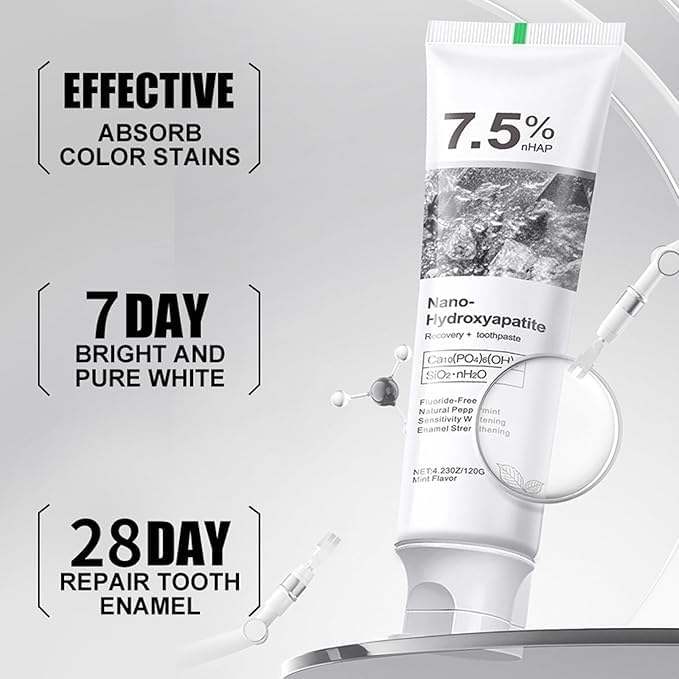 Hydroxyapatite Toothpaste – Deep Cleansing & Enamel Protection | Fresh Mint