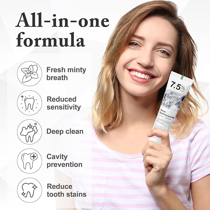 Hydroxyapatite Toothpaste – Deep Cleansing & Enamel Protection | Fresh Mint