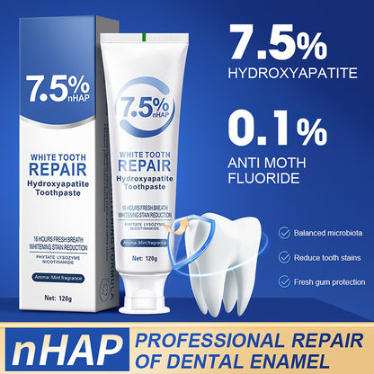Hydroxyapatite Toothpaste - Fluoride-Free Enamel Protection for Sensitive Teeth | 4.23oz