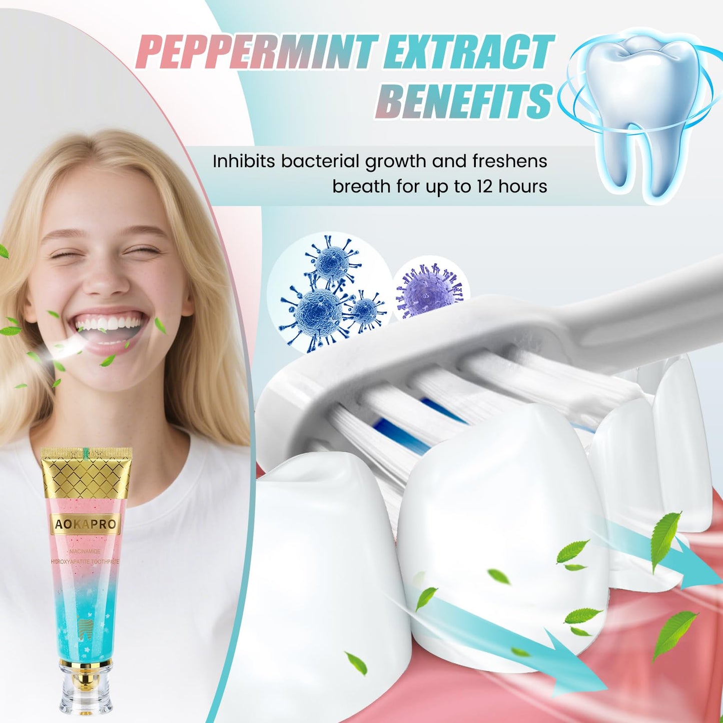 Hydroxyapatite Toothpaste with Niacinamide – Whitening & Enamel Repair