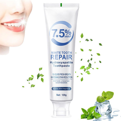 Hydroxyapatite Toothpaste for Enamel Protection & Strengthening - Gentle Mint, 4.23oz (2pcs)
