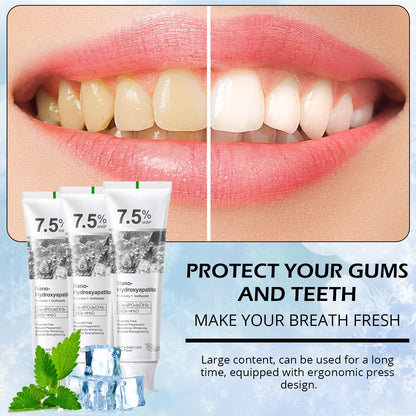 Hydroxyapatite Toothpaste for Enamel Protection & Strength - Gentle Mint, Safe for Sensitive Teeth