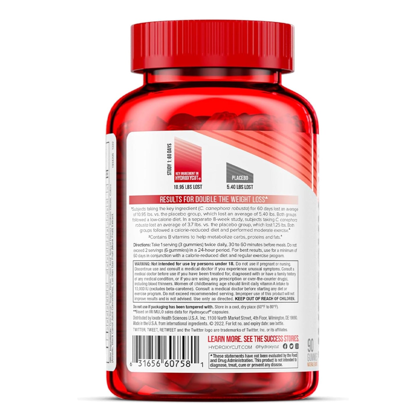 Hydroxycut Gummies (Pack of 2) – 99% Caffeine Free – Metabolize Carbs, Proteins & Fats – 15 Vitamins & Minerals – For Women & Men