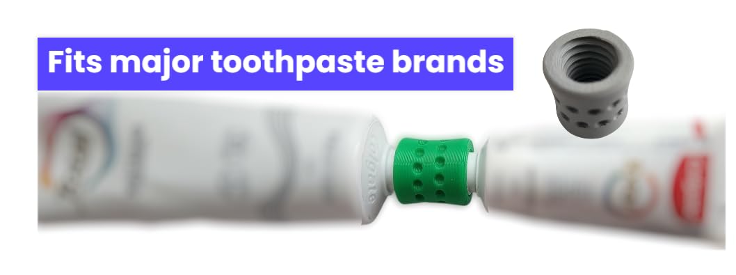 Toothpaste Refill Adapters 2PCs – Fits Crest & Colgate for Travel Packing