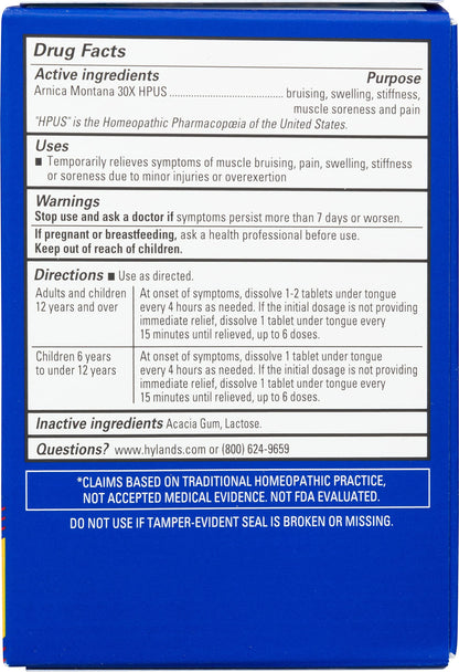 Hyland's Arnica 30x 150 Tablets — Bruising, Swelling & Muscle Soreness Relief (3-Pack)
