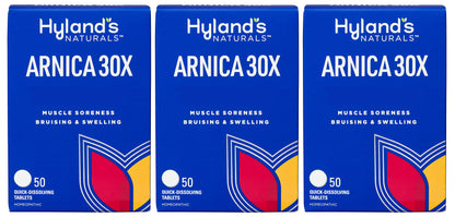 Hyland's Arnica 30x 150 Tablets — Bruising, Swelling & Muscle Soreness Relief (3-Pack)