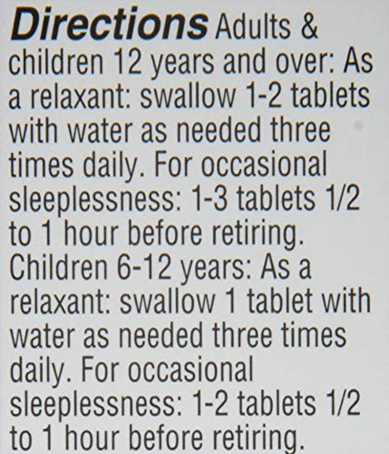 Hyland's Calms Forte Sleep Aid Tablets – Natural Relief for Occasional Sleeplessness & Nervous Tension (Pack of 2, 200 Tablets)