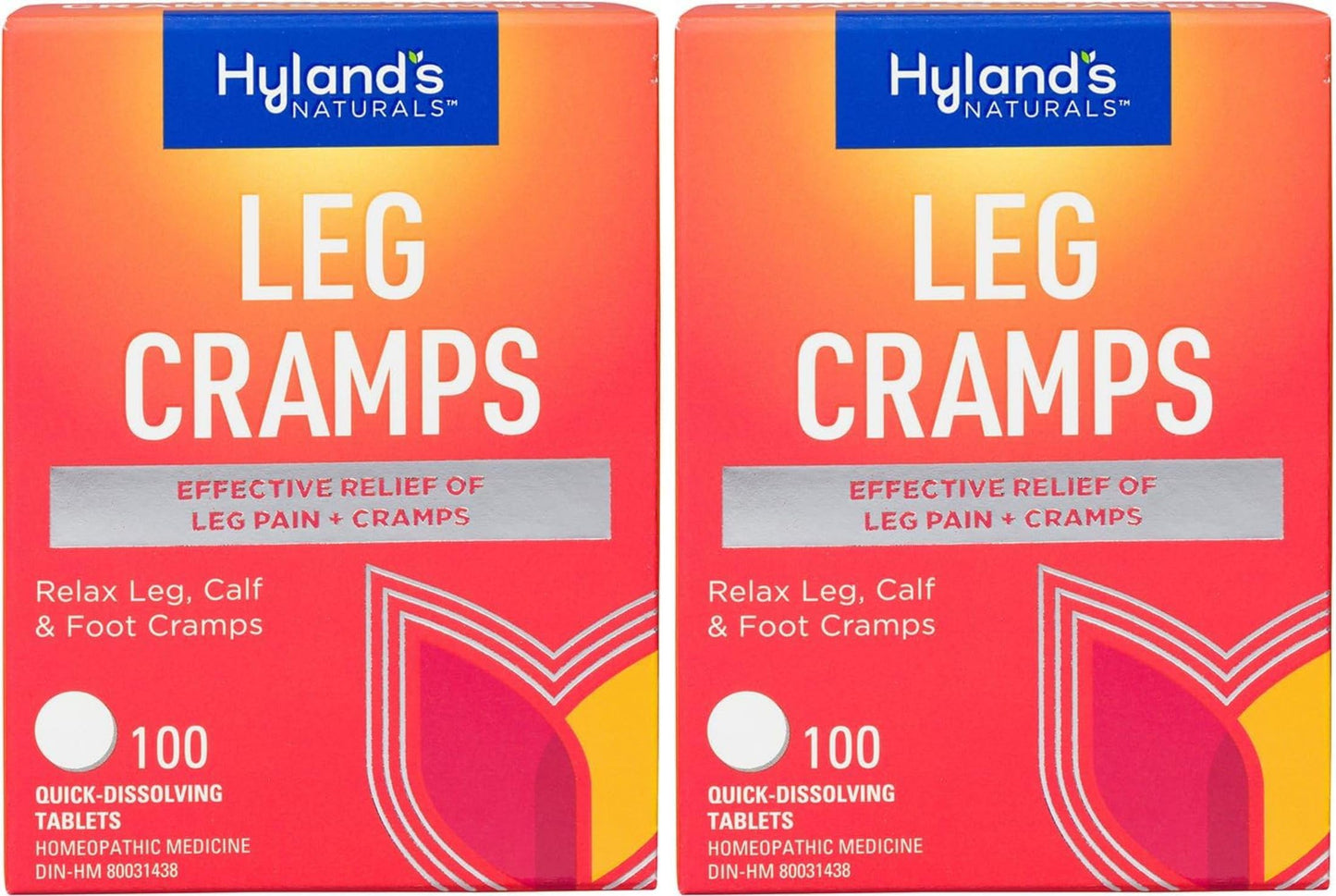 Hyland's Leg Cramps 2-Pack - Fast, Flavorless Relief for Leg, Calf & Foot Cramps