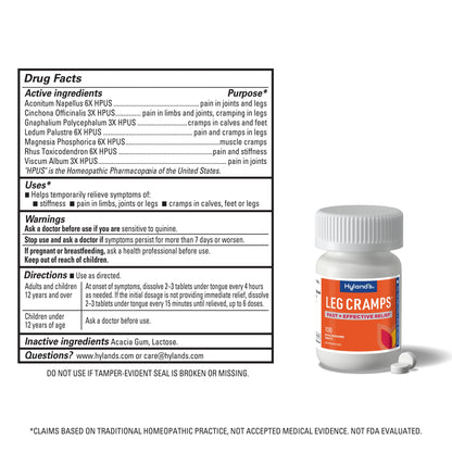 Hyland's Leg Cramps 2-Pack - Fast, Flavorless Relief for Leg, Calf & Foot Cramps