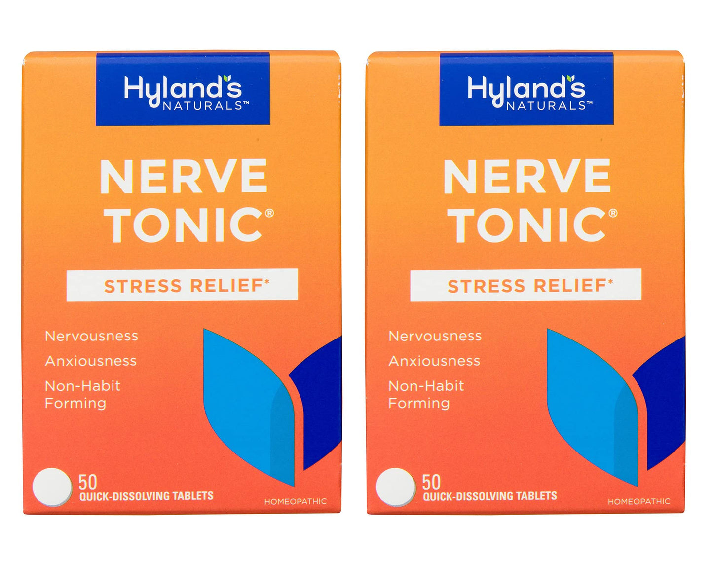 Hyland's Nerve Tonic – Stress Relief Tablets, 50 Count (2 Pack)