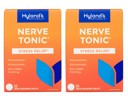 Hyland's Nerve Tonic – Stress Relief Tablets, 50 Count (2 Pack)