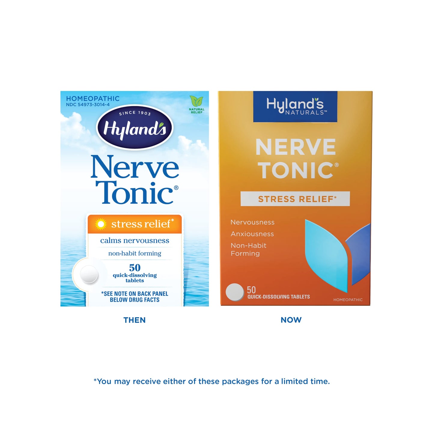 Hyland's Nerve Tonic – Stress Relief Tablets, 50 Count (2 Pack)