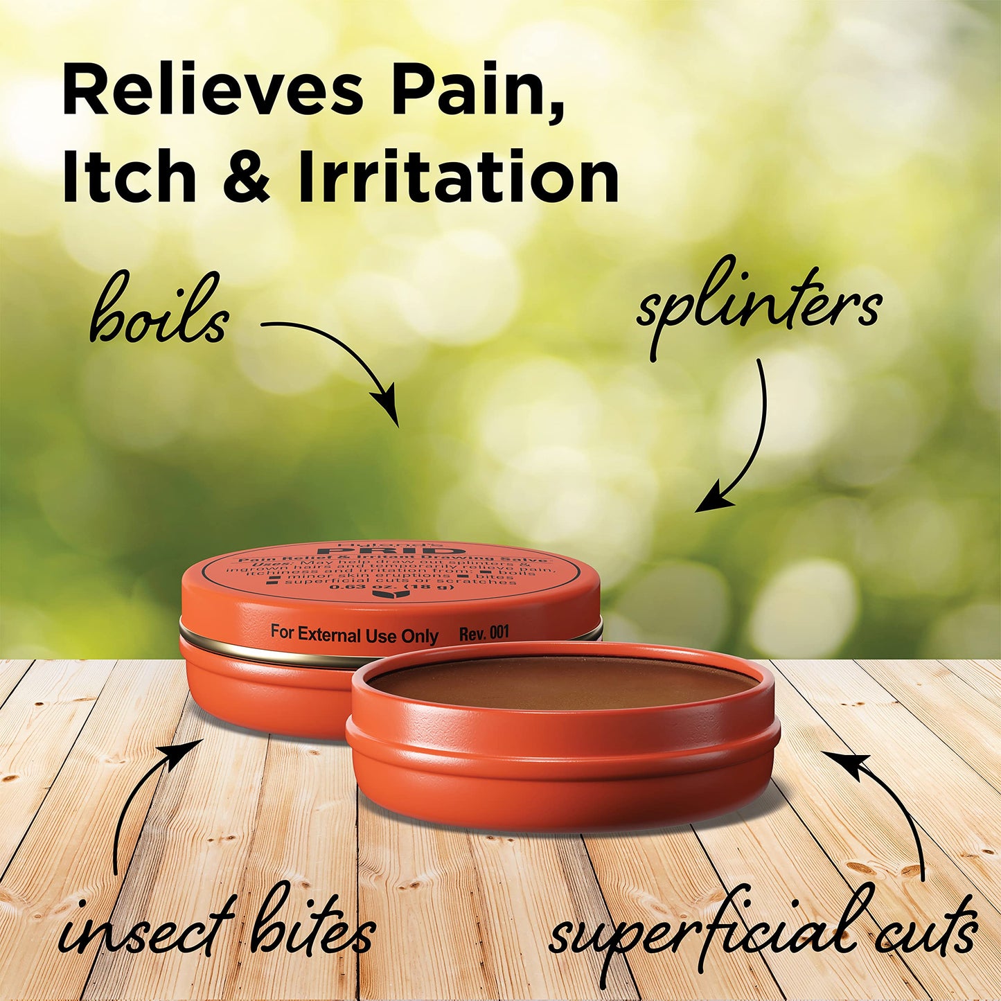 Hyland's PRID Drawing Salve Naturals (2 Pack) – Paraben Free & Gentle